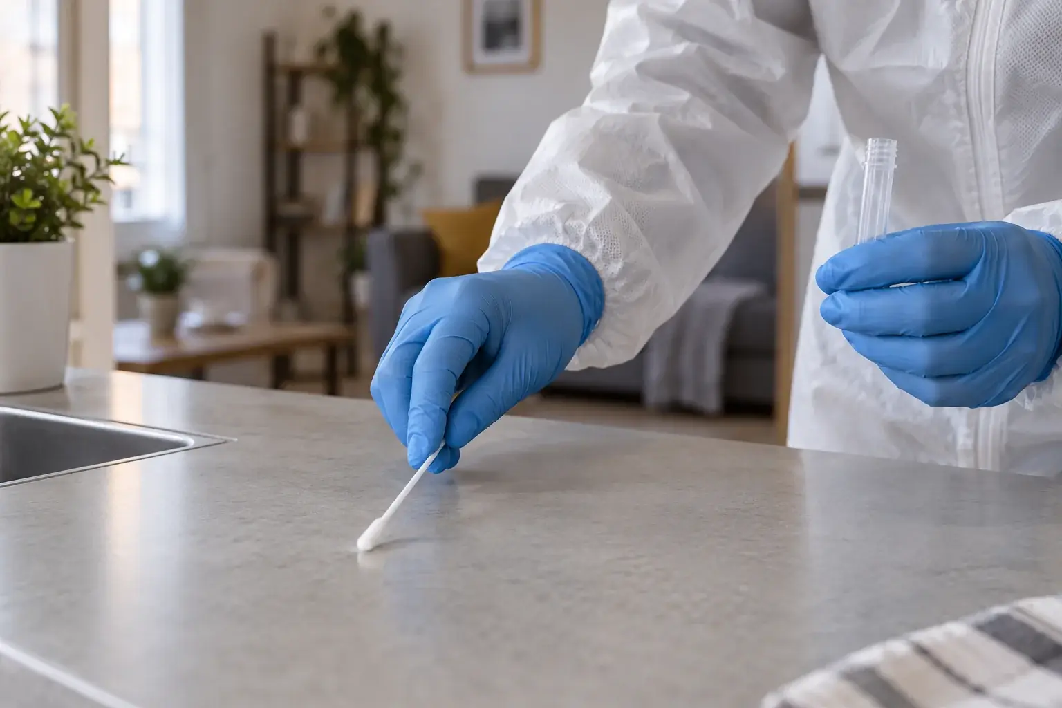 Vérification d’une surface nettoyée