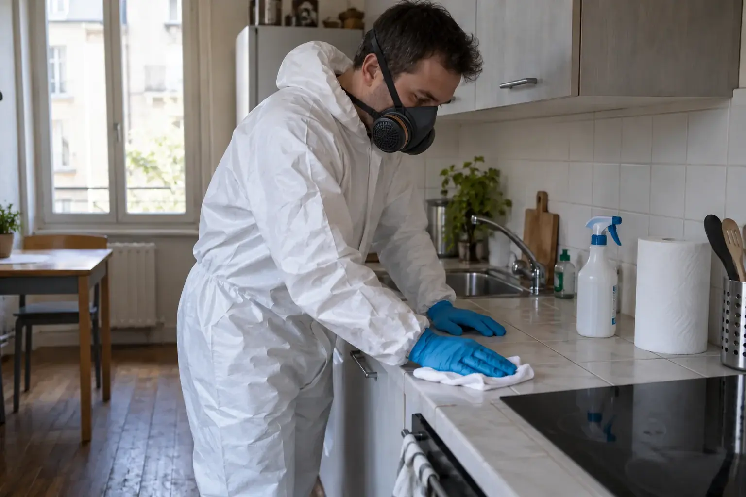 Traitement des surfaces d’une cuisine